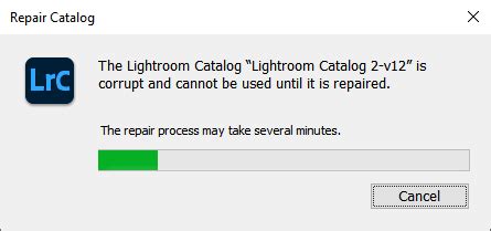 Lightroom Catalog Corrupt