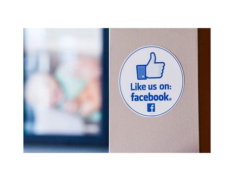 Like Us On Facebook Sticker Template
