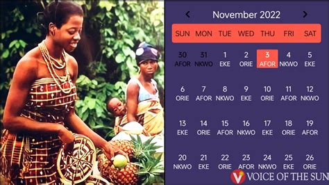 Like The Igbo Calendar