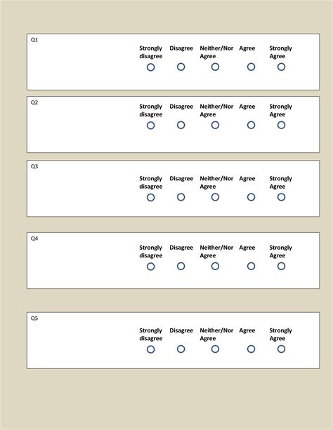 Likert Scale Template