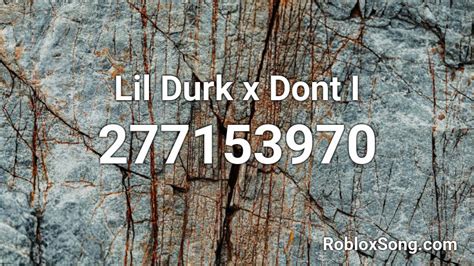 Lil Durk Roblox ID