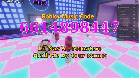 Lil Nas X - Call Me By Your Name Roblox ID