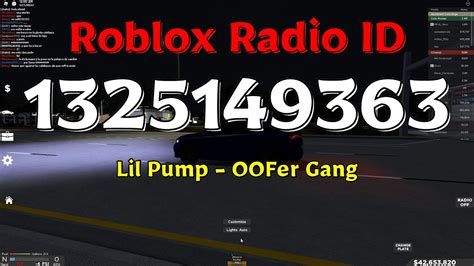 Lil Pump - OOFER GANG Roblox ID