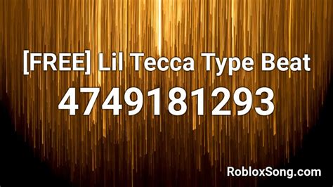 Lil Tecca - Roblox Music Codes