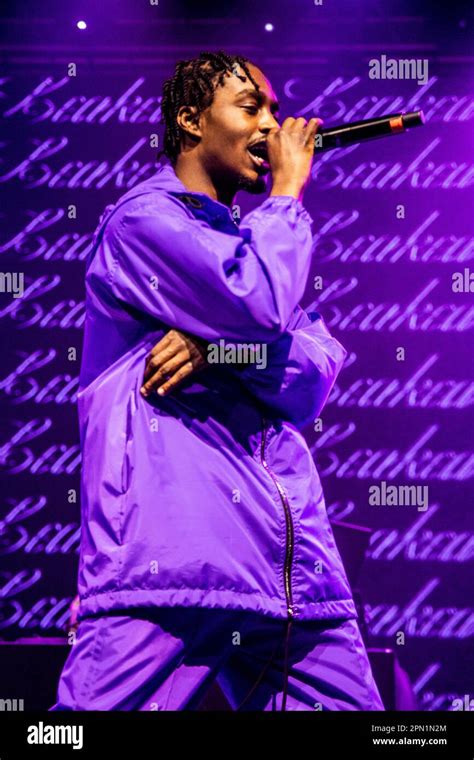 Lil Tjay performing on stage