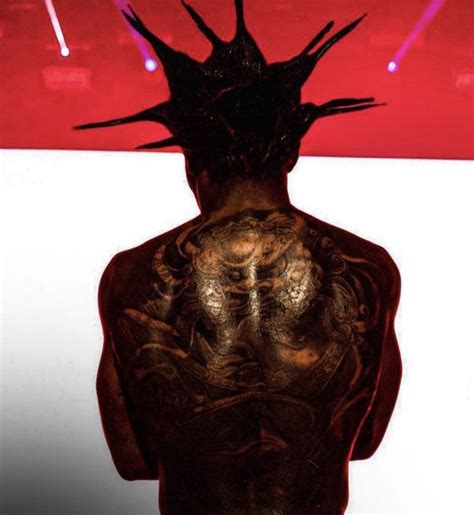 Lil Uzi Vert Back Tattoo