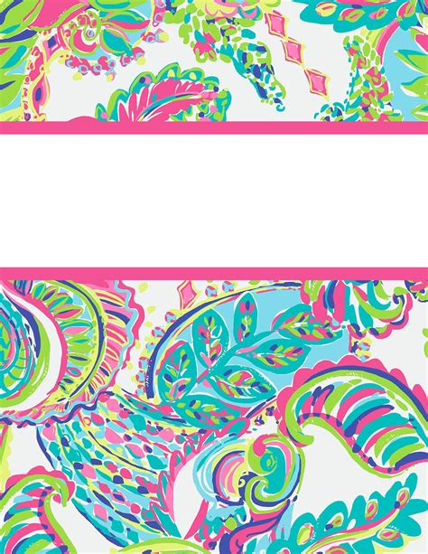 Personalized Lilly Pulitzer Binder Cover 2.00. like really just do it
