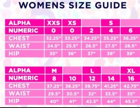 Lilly Pulitzer Size Chart