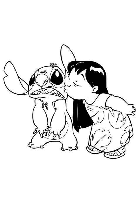 Lilo and stich coloring pages for children Lilo And Stich Kids