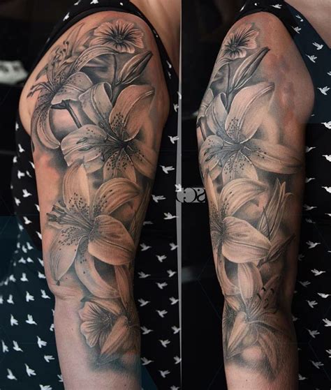 Lily Flowers Lily tattoo sleeve, Lily flower tattoos