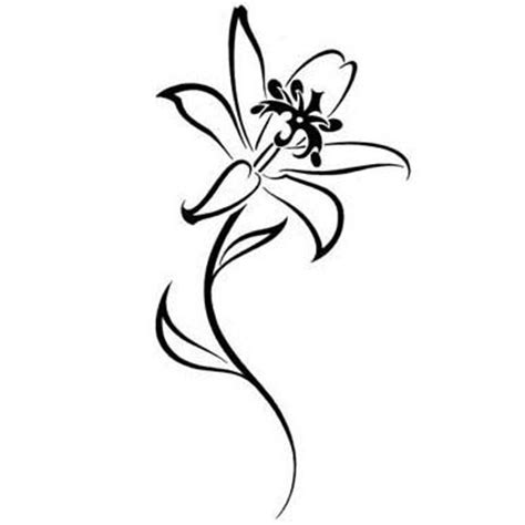 Lily Tribal Tattoos ClipArt Best