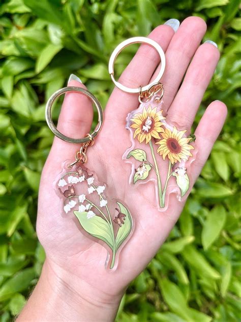 Lily of the Valley Keychains Designs