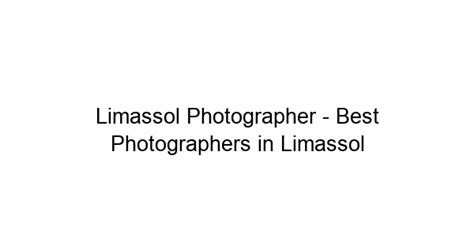 Limassol Photographer Search