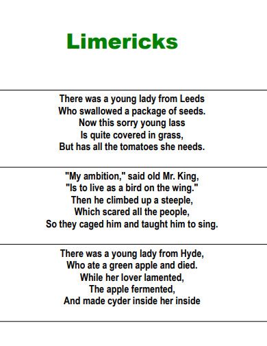 Limerick Poem Sample Guide For 2026