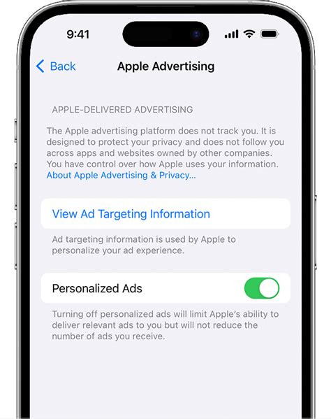 Limit Apple Advertising