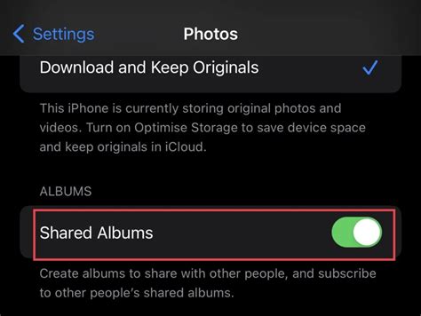 Limitation of Shared Album
