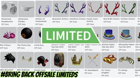 Limited-Items - Roblox