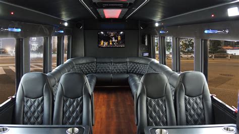 Limo bus interior
