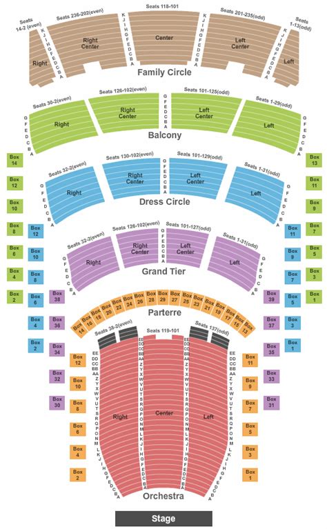 Lincoln Center Philadelphia Seating Chart