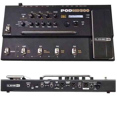 Line 6 POD HD300 Achterpaneel