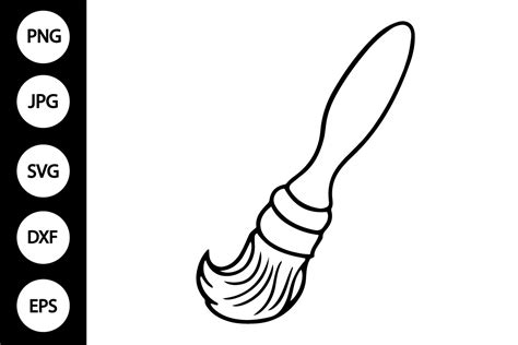 Download Line Art Paintbrushes SVG File - SVG Design Files
