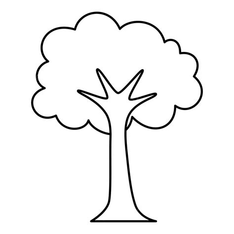 Line Drawing Of A Tree