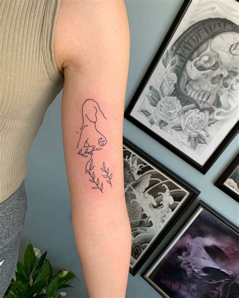 Line Tattoo For Woman