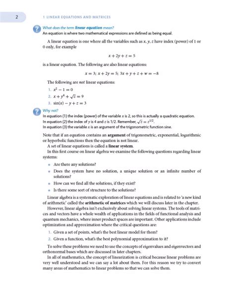 Linear Algebra: Step By Step Highlights