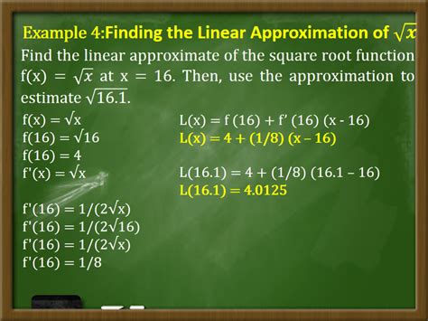 Linear Approximation Calculator