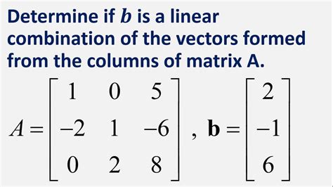 Column Vectors