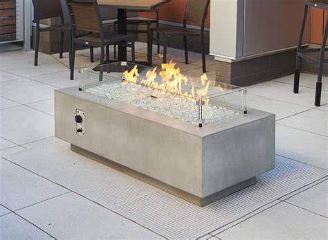 Linear Fire Pit Table