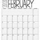 Lined Calendar Printable
