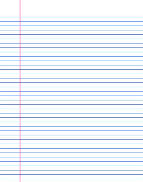 Lined Note Paper Printable