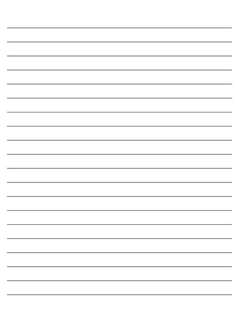 Lined Paper Printable Free