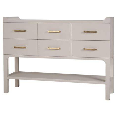 Linen Wrapped Console Table