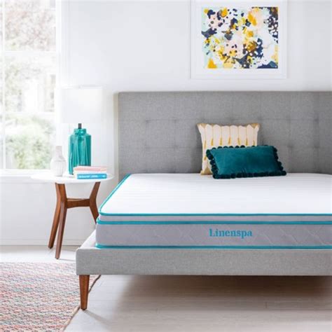 Linenspa 8 Inch Queen Size Memory Foam And Spring Mattress