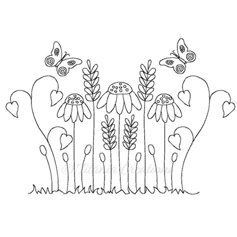 Linework Embroidery Pattern