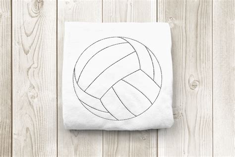 Linework Volleyball | Embroidery