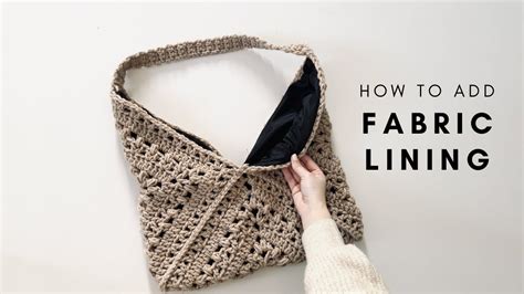 Lining A Crochet Bag