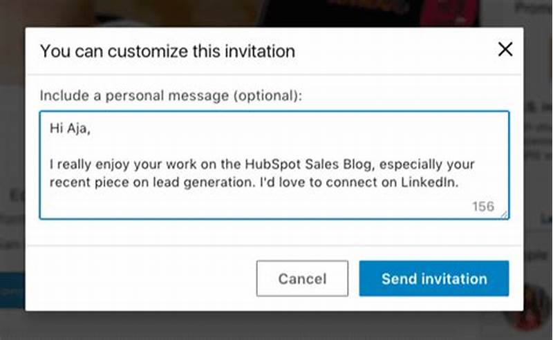 Linkedin Connection Request Message Template