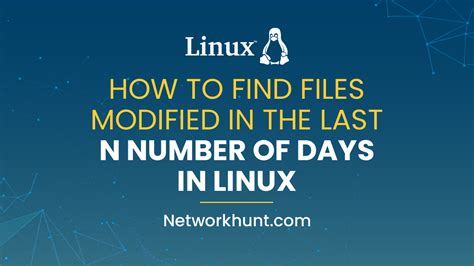 Linux FIND Files by Last Modified Example