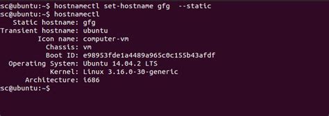Linux Hostnamectl