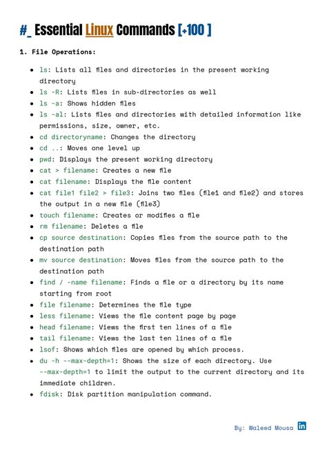 Linux Instructions
