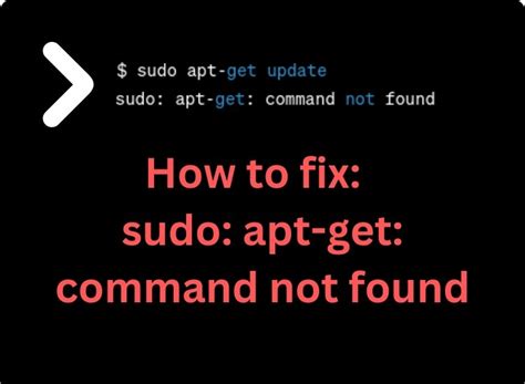 Linux Sudo Apt Command Not Found