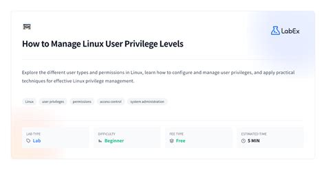 Linux User Privilege Levels
