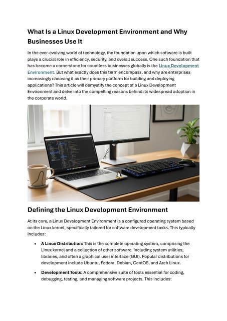 Linux for Businesses
