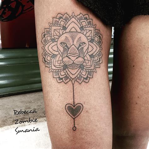 8 best Leo Heart Tattoo Designs Waist images on Pinterest