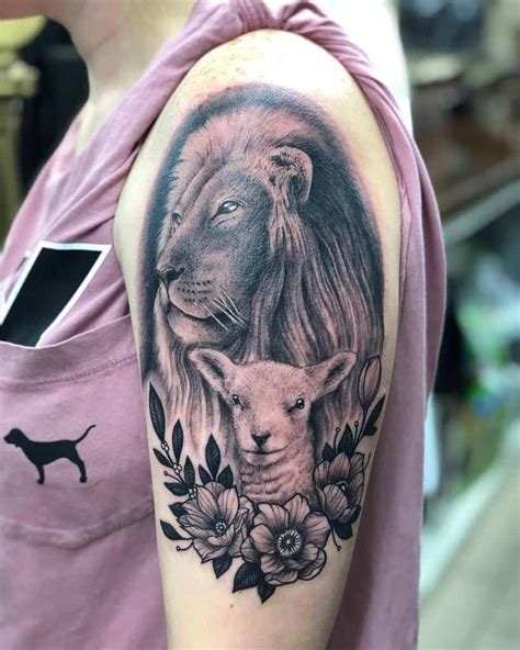 Top 63+ Best Lion and Lamb Tattoo Ideas [2021