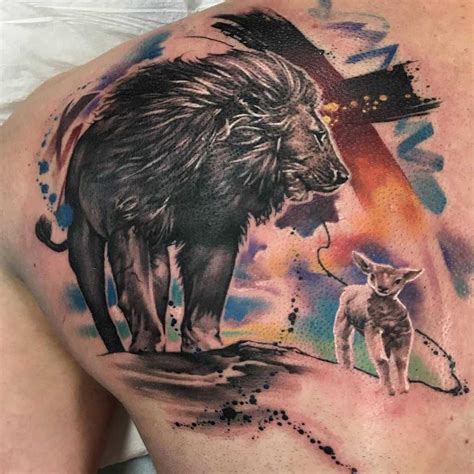 Top 63+ Best Lion and Lamb Tattoo Ideas [2021