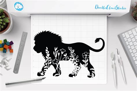 Download Lion Flower Clipart Cut Files